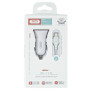 Зарядний пристрій XO 2xUSB 2.4A + cable USB to Micro 5P white (TZ10-M-WH)