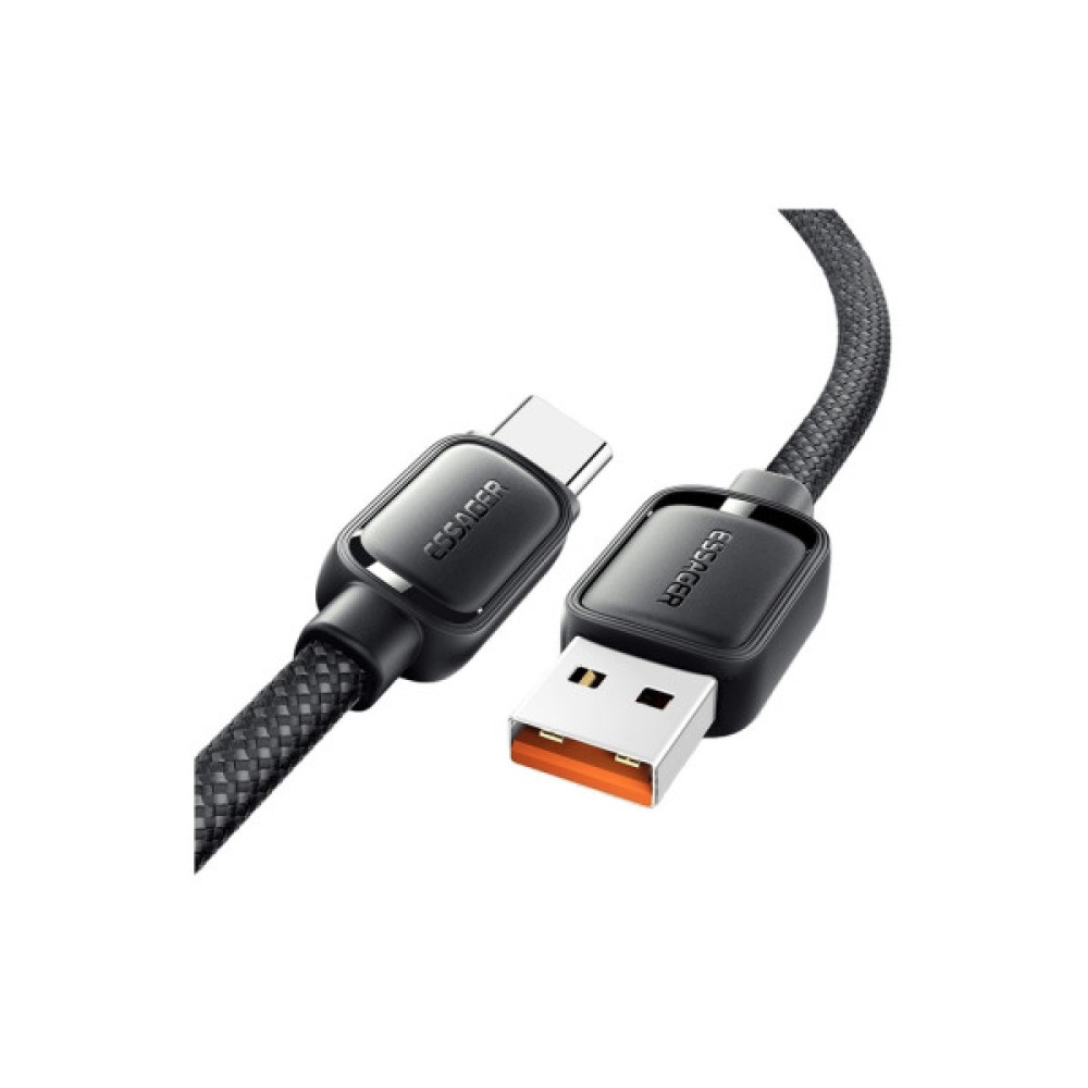 Дата кабель USB 2.0 AM to USB-C 1.0m 7A black Essager (EXCT-TD01-P)