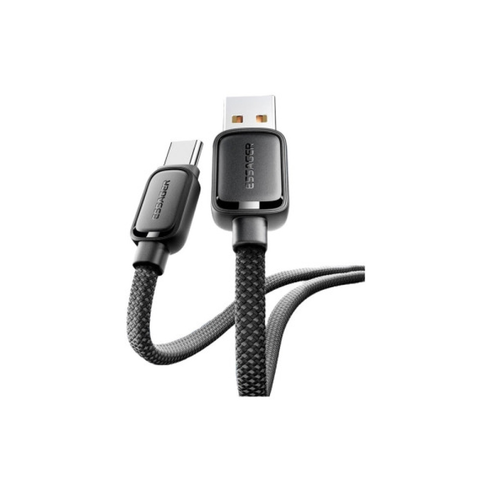 Дата кабель USB 2.0 AM to USB-C 1.0m 7A black Essager (EXCT-TD01-P)