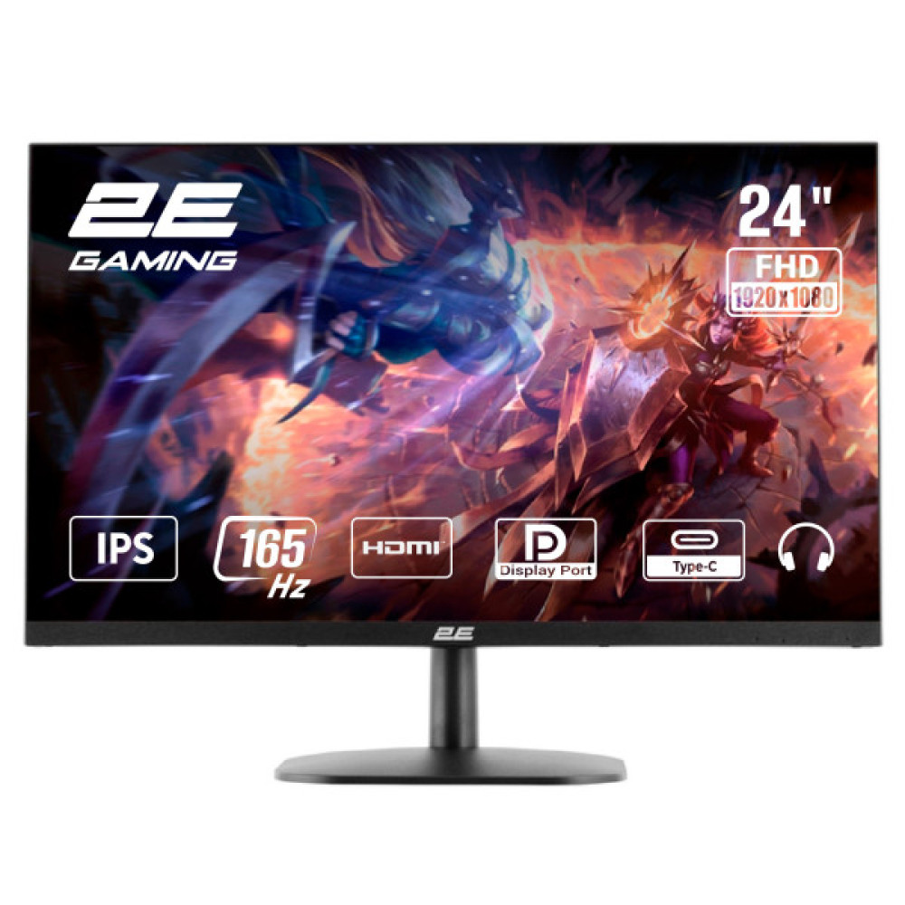 Монітор 2E GAMING 23.8" G2423B HDMI, DP, USB-C, Audio, IPS, 165Hz, 1ms, FreeSync