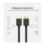 Кабель мультимедійний HDMI M to HDMI M 10.0m HD104 black Ugreen (10110)
