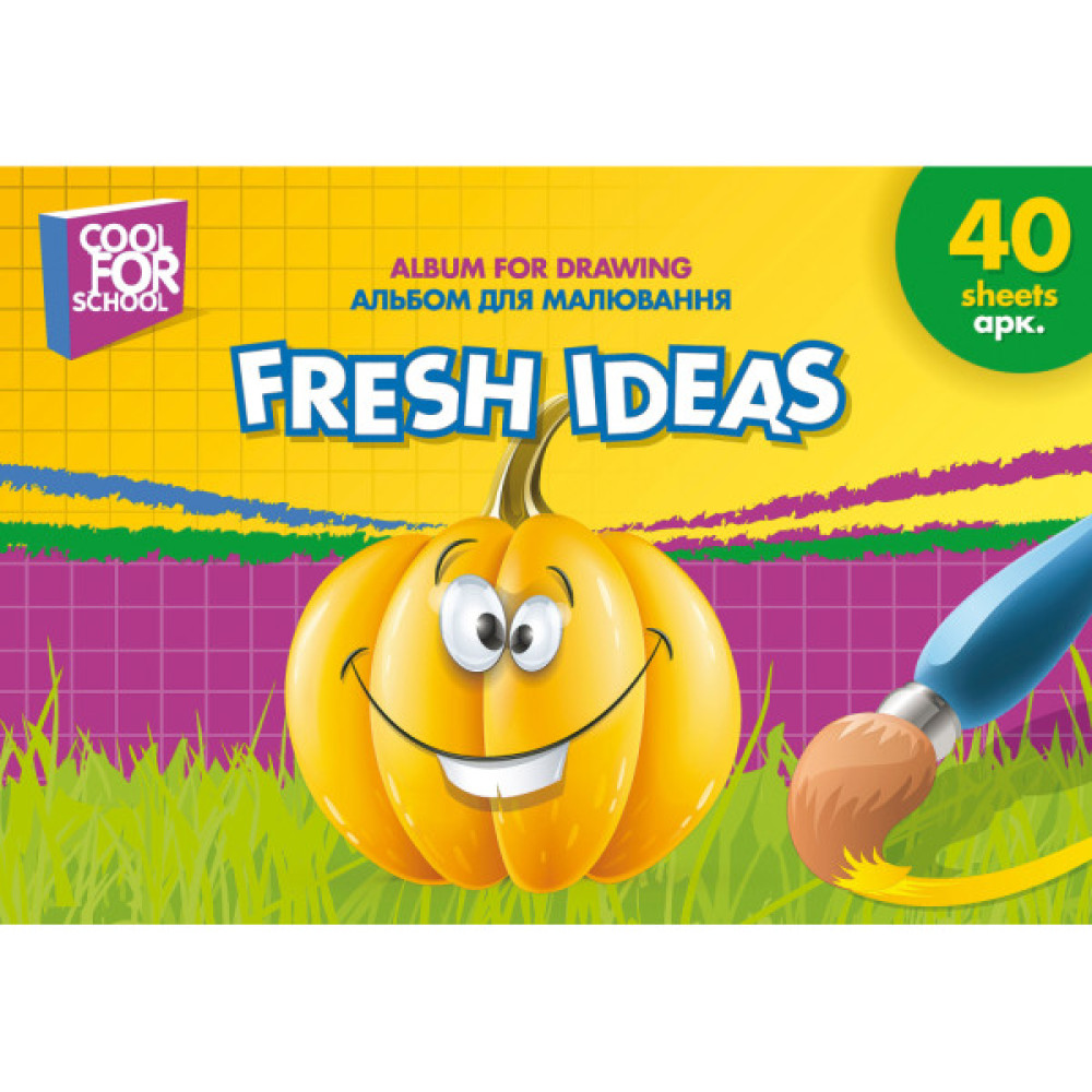 Альбом для малювання Cool For School на пружині, 40 аркушів (CF60904-01)