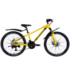 Велосипед Discovery 24" QUBE DD рама-11,5" AL 2025 жовто-чорний (OPS-DIS-24-334)