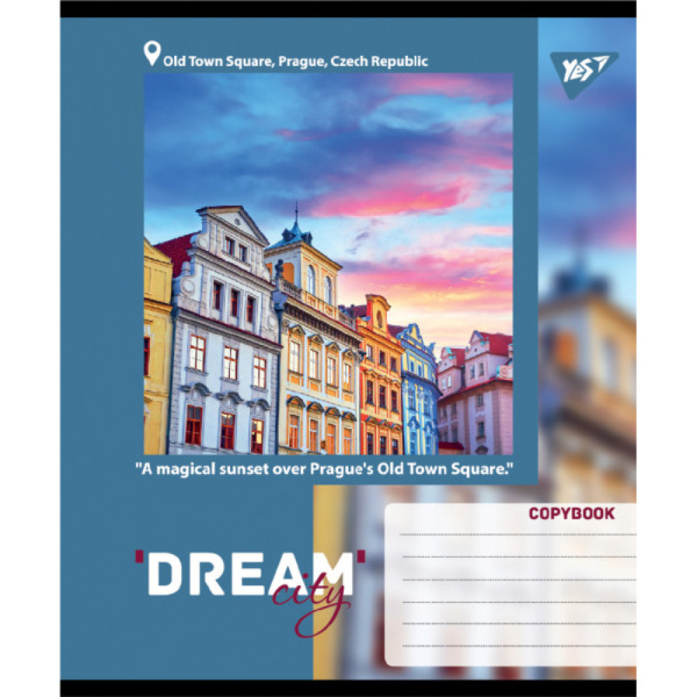 Зошит Yes Dream City А5 24 аркушів клітинка (767699)