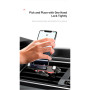Універсальний автотримач Baseus Mr Hui Gravity Car Mount Black (SUYL-HU01) Універсальний автотримач Baseus Mr Hui Gravity Car Mount Black (SUYL-HU01)