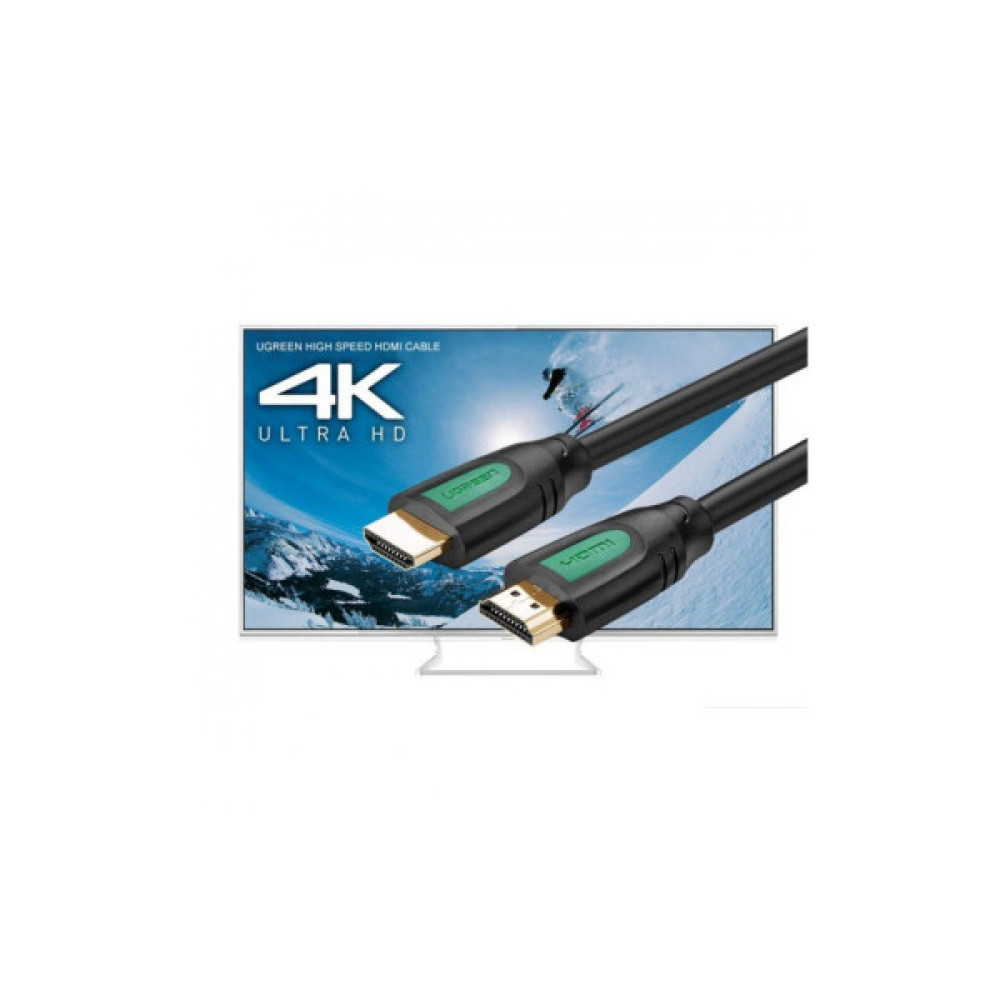 Кабель мультимедійний HDMI M to HDMI M 1.0m black Ugreen (10115)