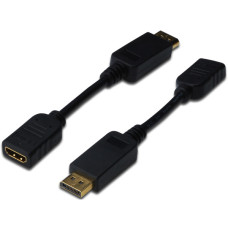 Адаптер DIGITUS DisplayPort > HDMI (M/F), Full HD