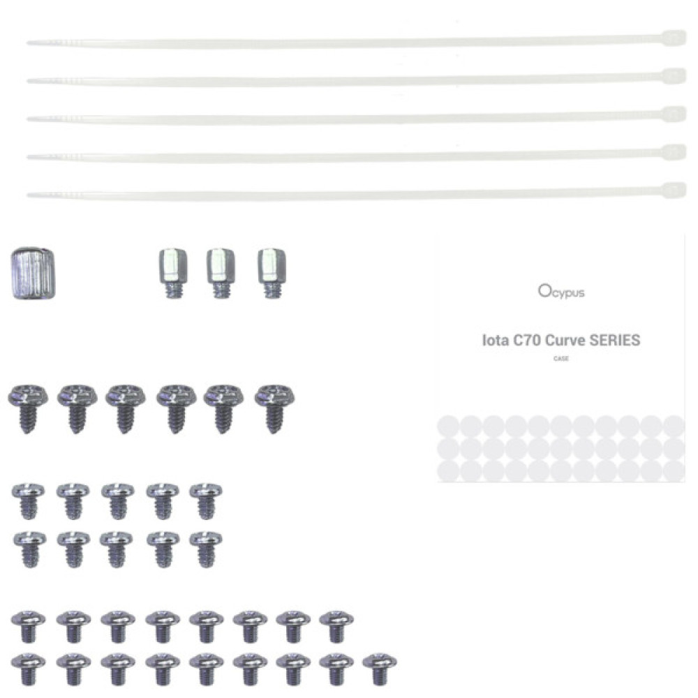 Корпус для ПК OCYPUS IOTA C70 WH CURVE ARGB DIGITAL (IOTA-C70-WHD400CD-GL)