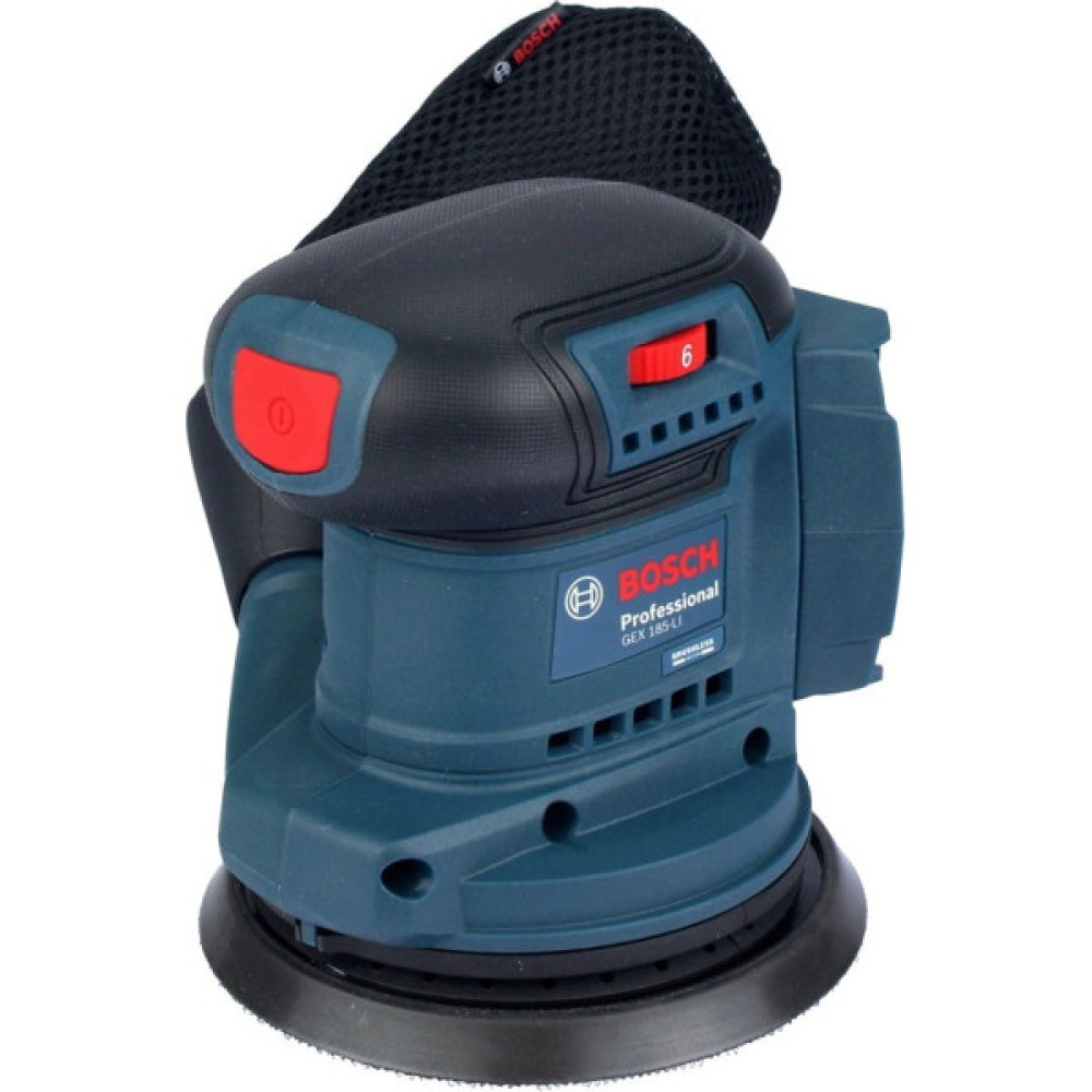 Шліфмашина ексцентрикова акумуляторна Bosch Professional GEX 185-LI 18В 125мм 6000-10000об/хв 0.93кг без АКБ та ЗП