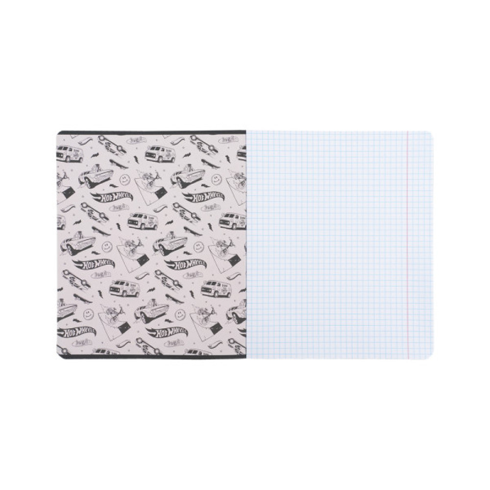 Зошит Kite Hot Wheels, 18 аркушів, клітинка (HW25-236)