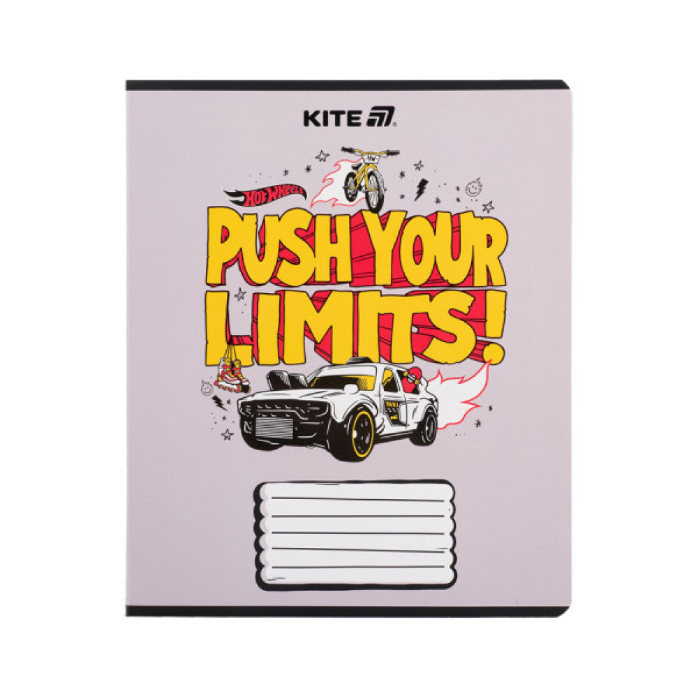 Зошит Kite Hot Wheels, 18 аркушів, клітинка (HW25-236)