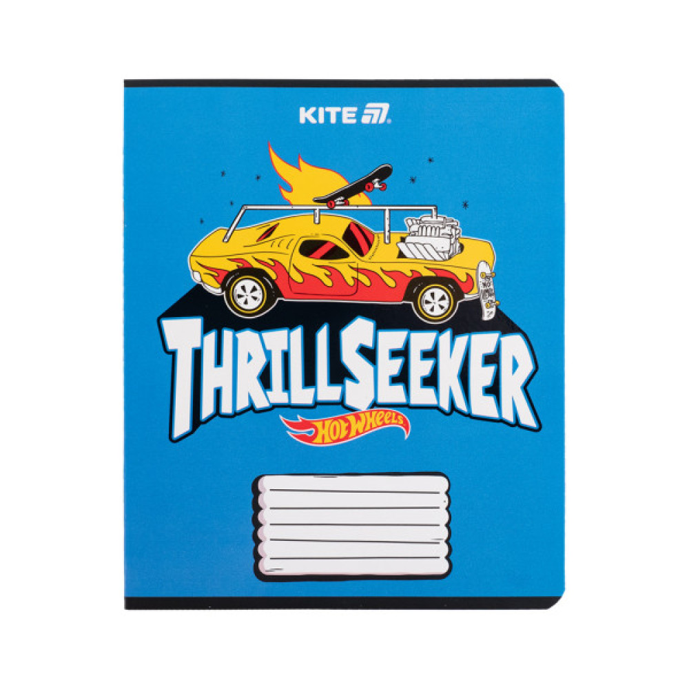 Зошит Kite Hot Wheels, 18 аркушів, клітинка (HW25-236)