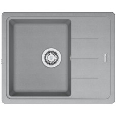 Мийка кухонна Franke Basis, фраграніт, прямокутник, з крилом, 620х500х200мм, чаша - 1, накладна, BFG 611-62, сірий камінь