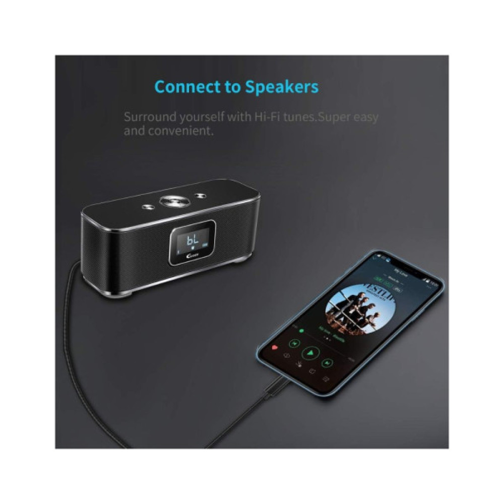Кабель мультимедійний Lightning to 3.5mm M 1.0m Choetech (AUX007)