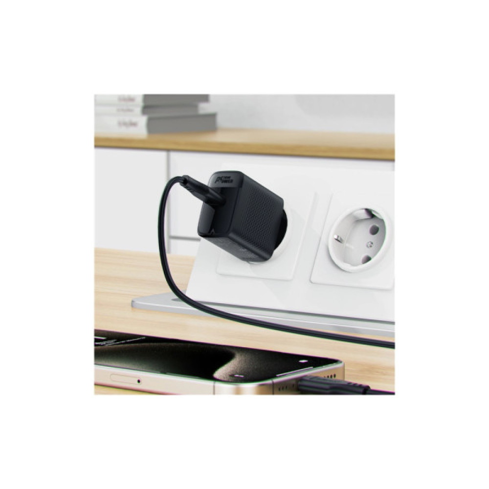 Зарядний пристрій Acefast A82 USB-C PD20W GaN Black (6974316283232)