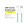 Дата кабель USB-C to Lightning 2.0m 20W green Baseus (CALD000106) Дата кабель USB-C to Lightning 2.0m 20W green Baseus (CALD000106)
