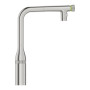 Змішувач для кухні Grohe Accent  Smart Control, довж.виливу - 201мм, поворотний/витяжний, вентиль/кнопка, супер сталь