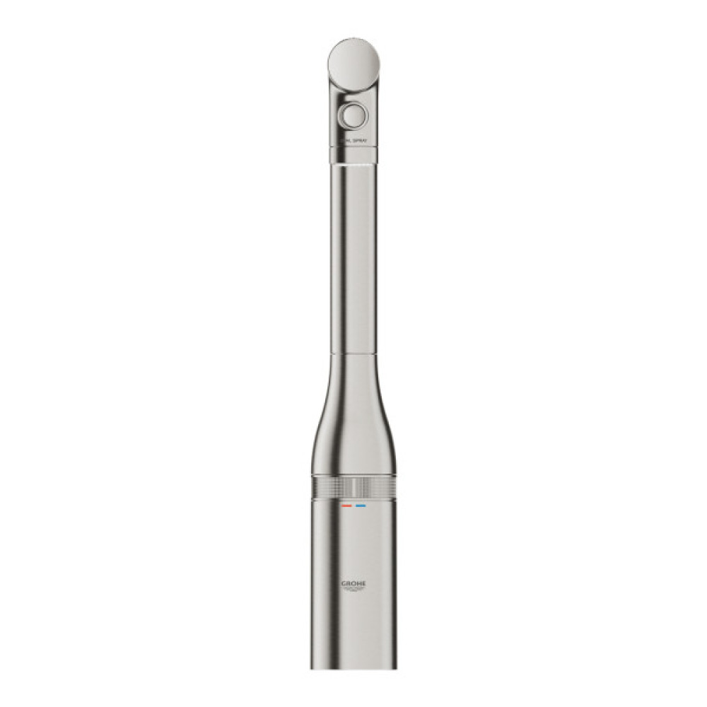 Змішувач для кухні Grohe Accent  Smart Control, довж.виливу - 201мм, поворотний/витяжний, вентиль/кнопка, супер сталь