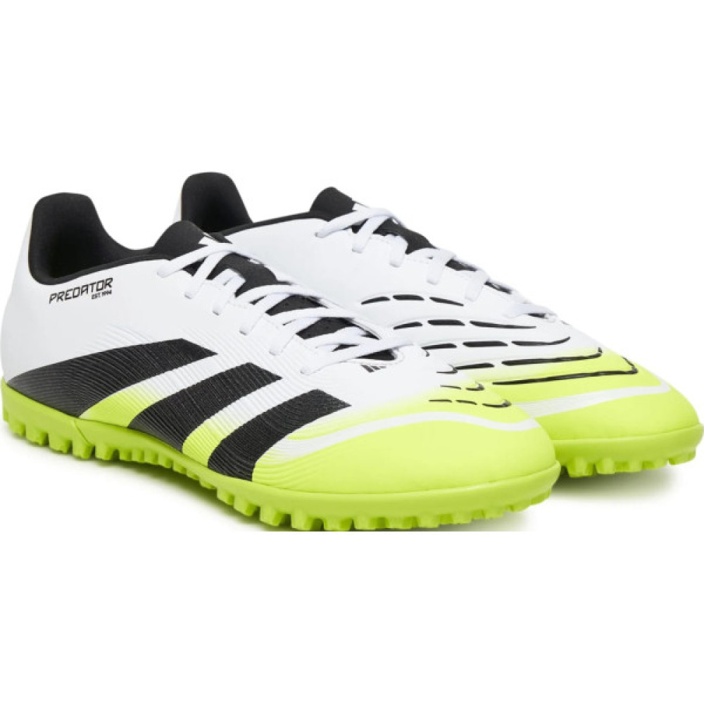 Сороконіжки Adidas Predator Club TF JH8854 білий, чорний, зелений 42 (8UK) 25.9 см (4067907703751)