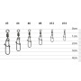 Вертлюг Select з застібкою Basic Swivel Snap No.14 (10 шт/уп) (1870.75.47)