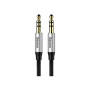 Кабель мультимедійний 3.5mm M to 3.5mm M 1.0m silver-black Baseus (CAM30-BS1) Кабель мультимедійний 3.5mm M to 3.5mm M 1.0m silver-black Baseus (CAM30-BS1)