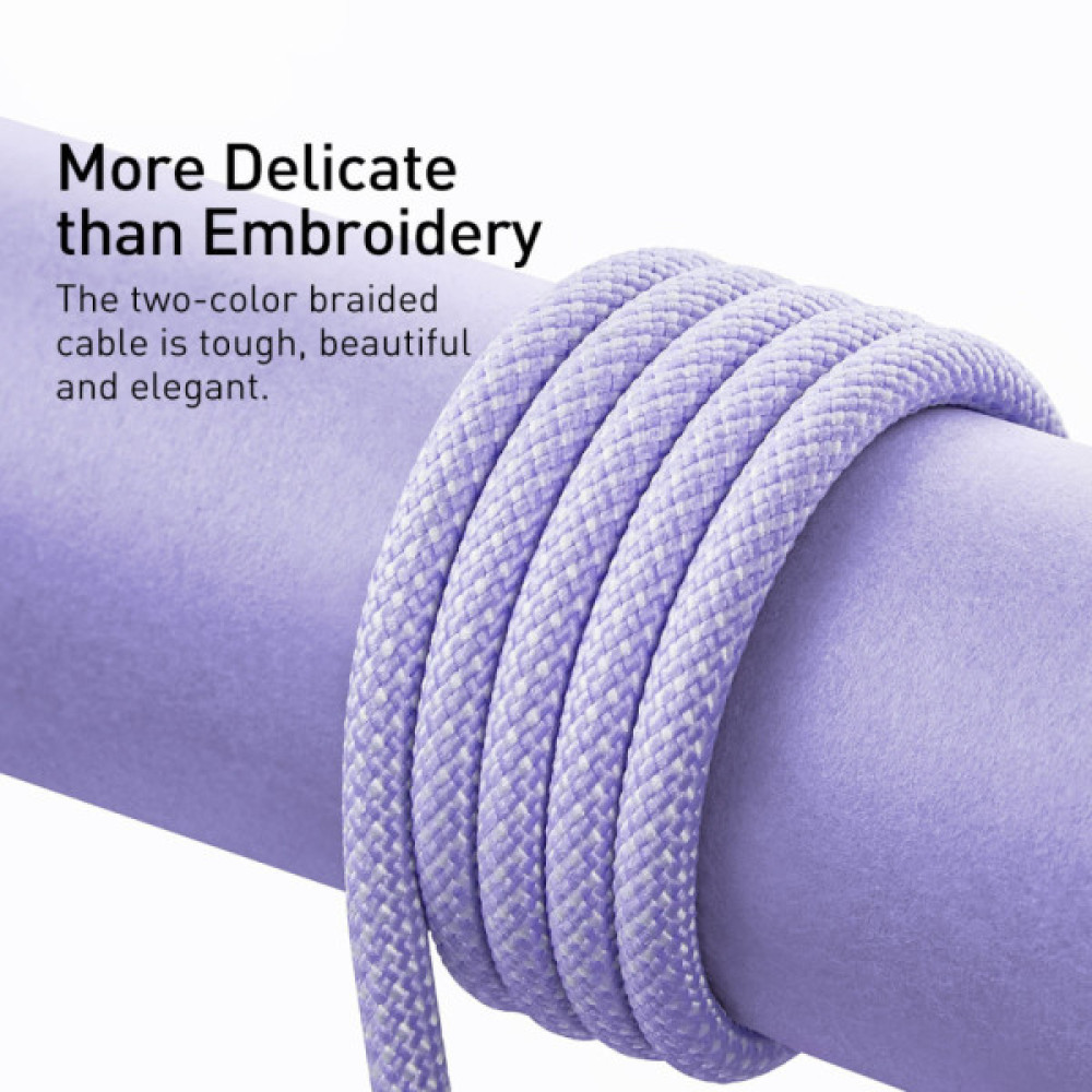 Дата кабель USB 2.0 AM to Lightning 1.0m 2.4A purple Baseus (CALD000405)