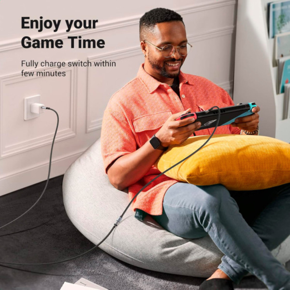 Дата кабель USB-C M/F 0.5m 5A USB 3.1 Gen2 10Gbps black UGREEN (80810)