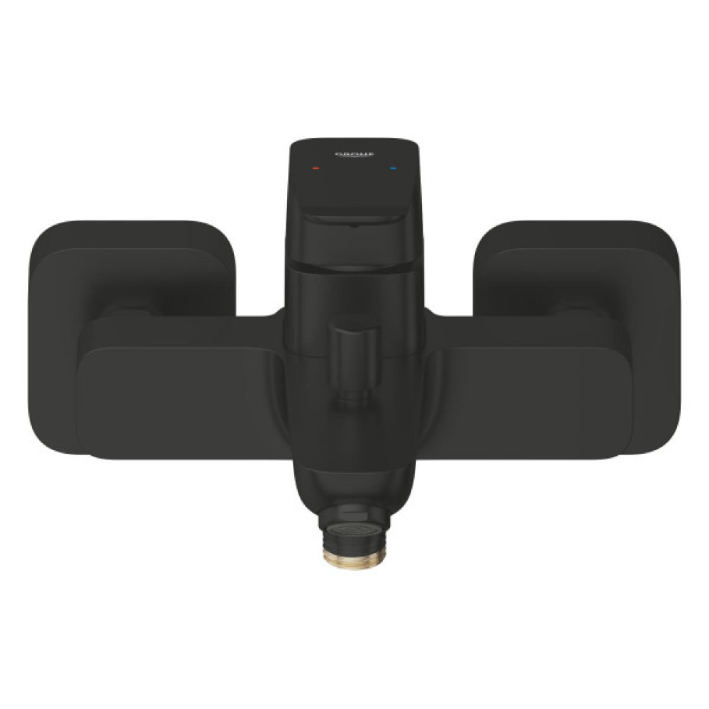 Змішувач для ванни Grohe QuickFix Dice Black, довж. виливу - 167мм, неповоротний, 1 важіль, чорний матовий