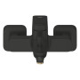 Змішувач для ванни Grohe QuickFix Dice Black, довж. виливу - 167мм, неповоротний, 1 важіль, чорний матовий