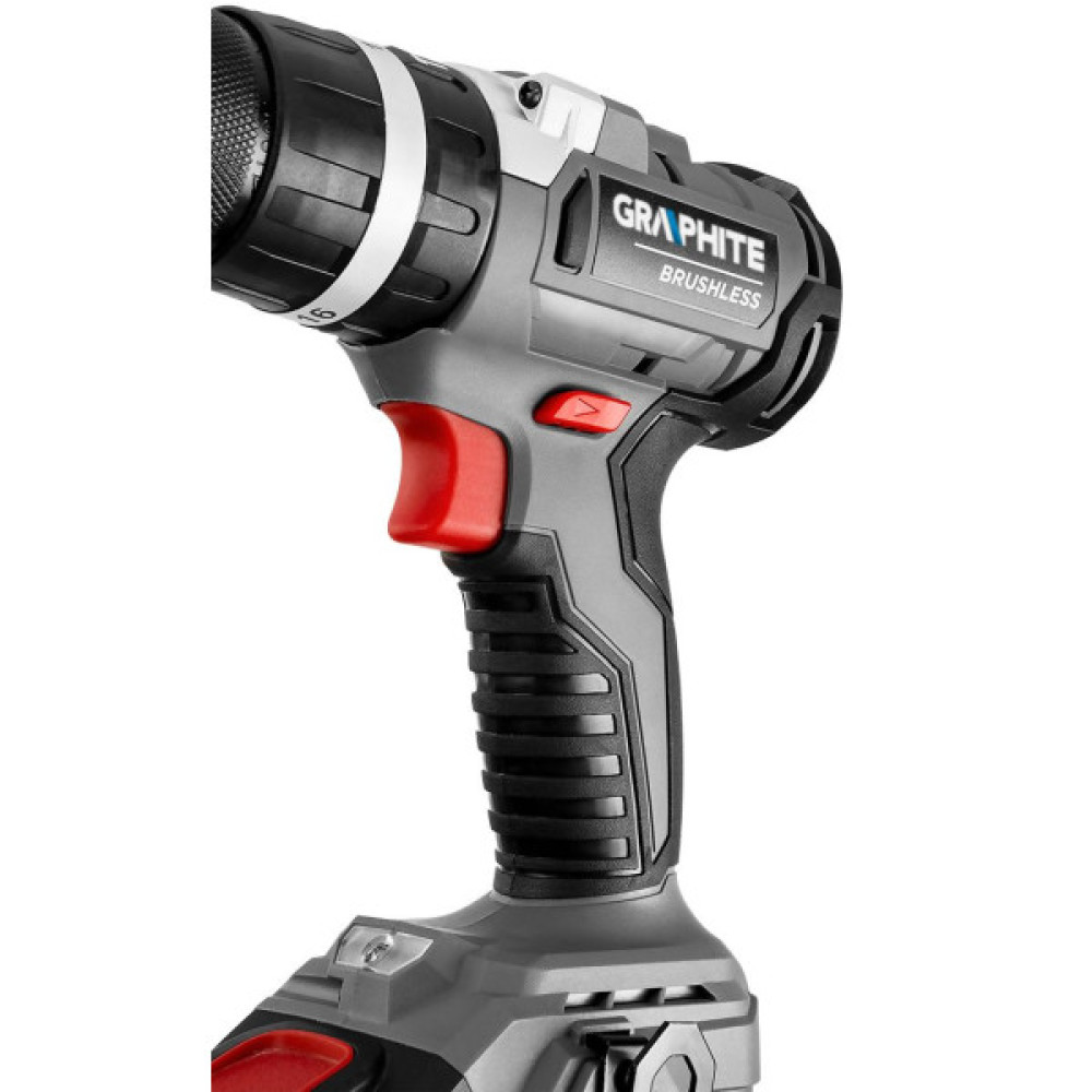Шурупокрут-дриль акумуляторний GRAPHITE Energy+ 18В 58Нм 3 швидкості 0-500·0-1700об/хв 1.21кг без АКБ та ЗП
