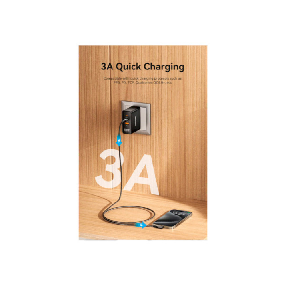 Дата кабель USB-C to USB-C 0.5m USB2.0 60W (20V/3A) angle 90° Gray Aluminum Alloy VENTION (TRAHD)