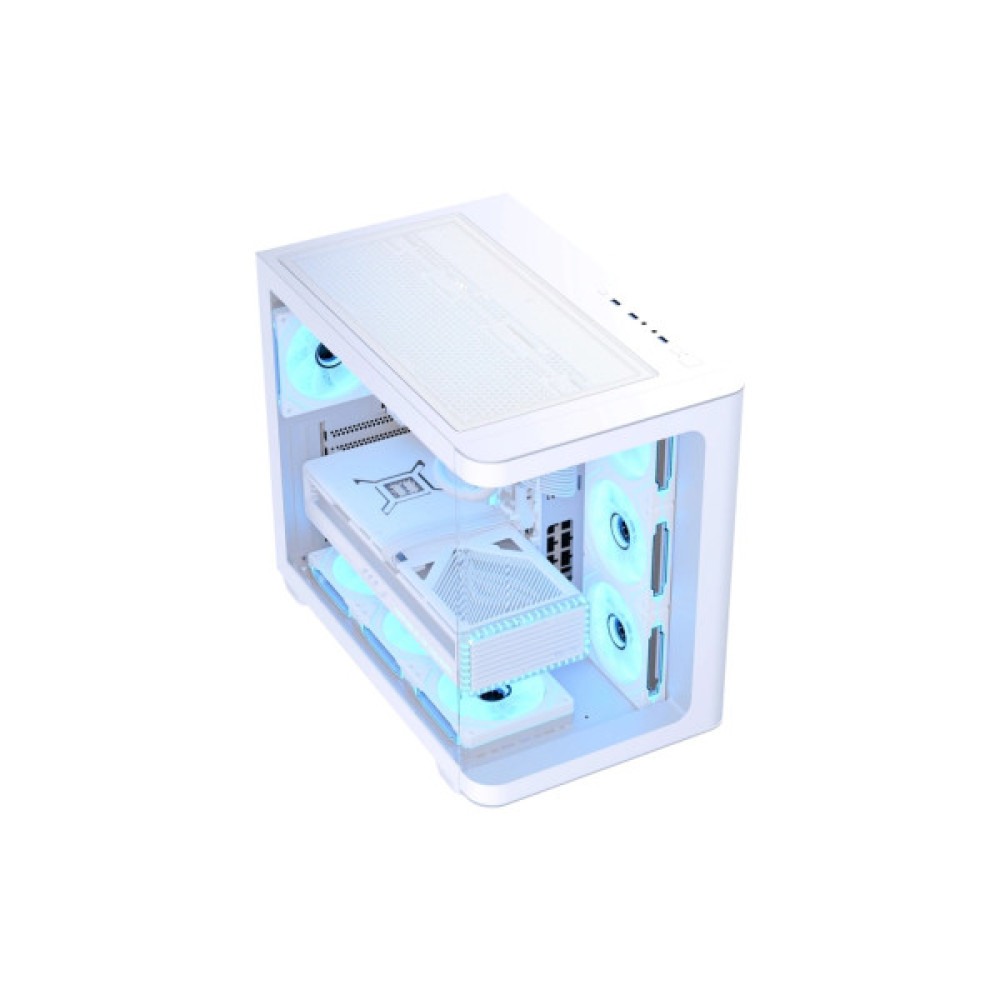 Корпус для ПК AeroCool P500C-G-WT-v1 White (ACCM-PN01043.21)