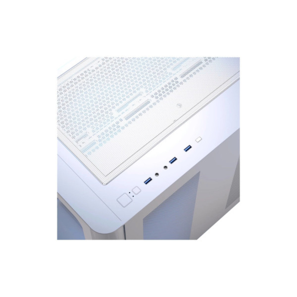 Корпус для ПК AeroCool P500C-G-WT-v1 White (ACCM-PN01043.21)