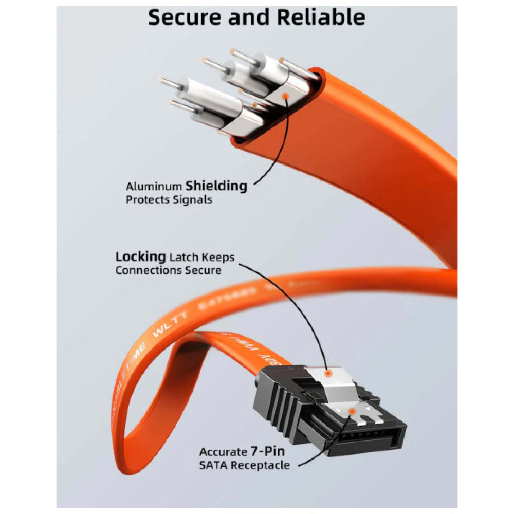 Кабель для передачі даних SATA III 0.5m 90° corner Cabletime (CA915903)