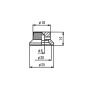 Ручка для потенціометра Paxphil Hat Control Knob Screw Type (Chrome) (NS007 CR) Ручка для потенціометра Paxphil Hat Control Knob Screw Type (Chrome) (NS007 CR)