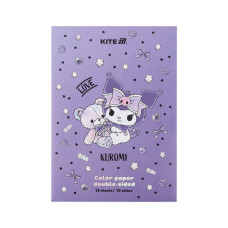 Кольоровий папір Kite А4 двосторонній Kuromi (15 аркушів/15 кольорів) (HK24-250-2)