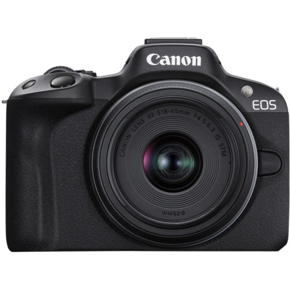 Цифровий фотоапарат Canon EOS R50 + RF-S 18-45 IS STM Black Creator Kit (5811C036)
