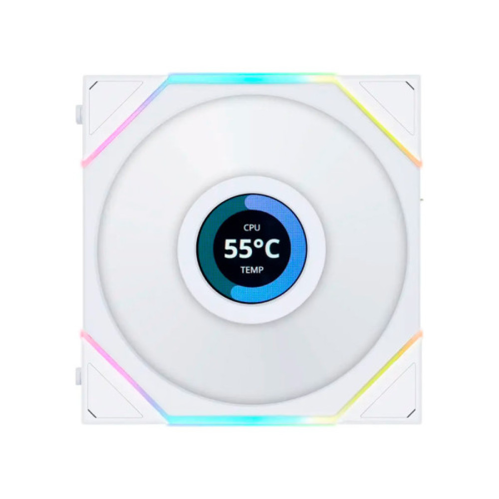 Кулер до корпусу Lian Li TLLCD 120-3, White Cooler (G99.12TLLCD3W.00)