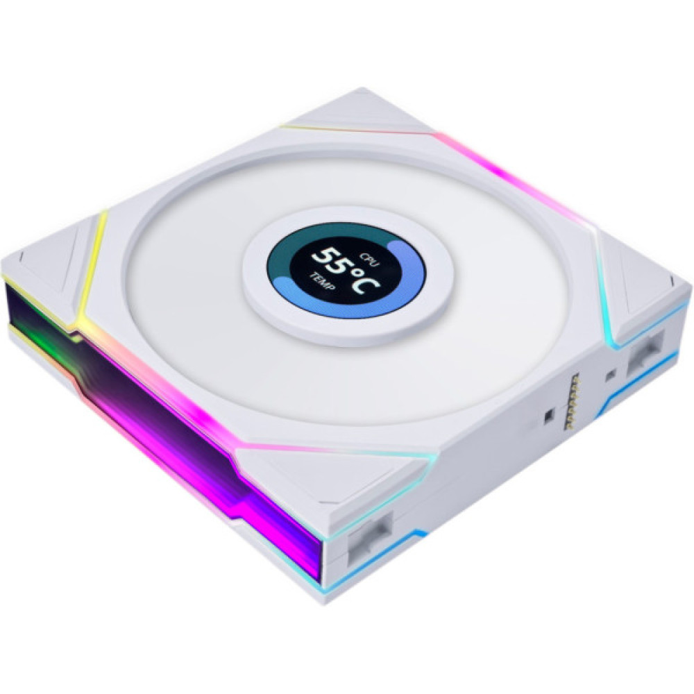 Кулер до корпусу Lian Li TLLCD 120-3, White Cooler (G99.12TLLCD3W.00)