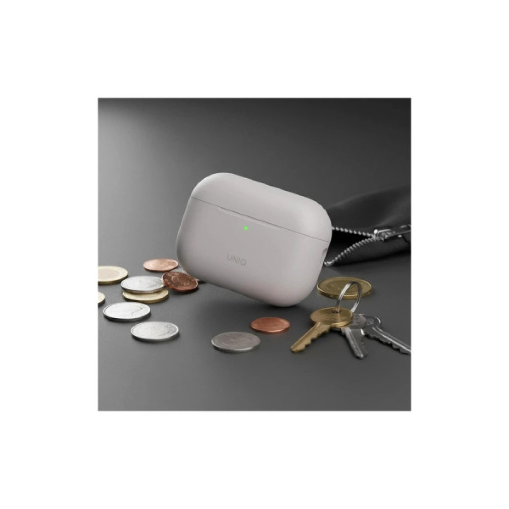 Чохол для навушників Uniq Lino для AirPods Pro 3 gen Silicone Grey (8886463696866)