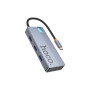Концентратор HOCO USB-C to HDMI+PD+3xUSB3.0 HB50 Deep Space Gray (6942007647298) Концентратор HOCO USB-C to HDMI+PD+3xUSB3.0 HB50 Deep Space Gray (6942007647298)