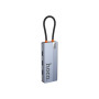 Концентратор HOCO USB-C to HDMI+PD+3xUSB3.0 HB50 Deep Space Gray (6942007647298) Концентратор HOCO USB-C to HDMI+PD+3xUSB3.0 HB50 Deep Space Gray (6942007647298)