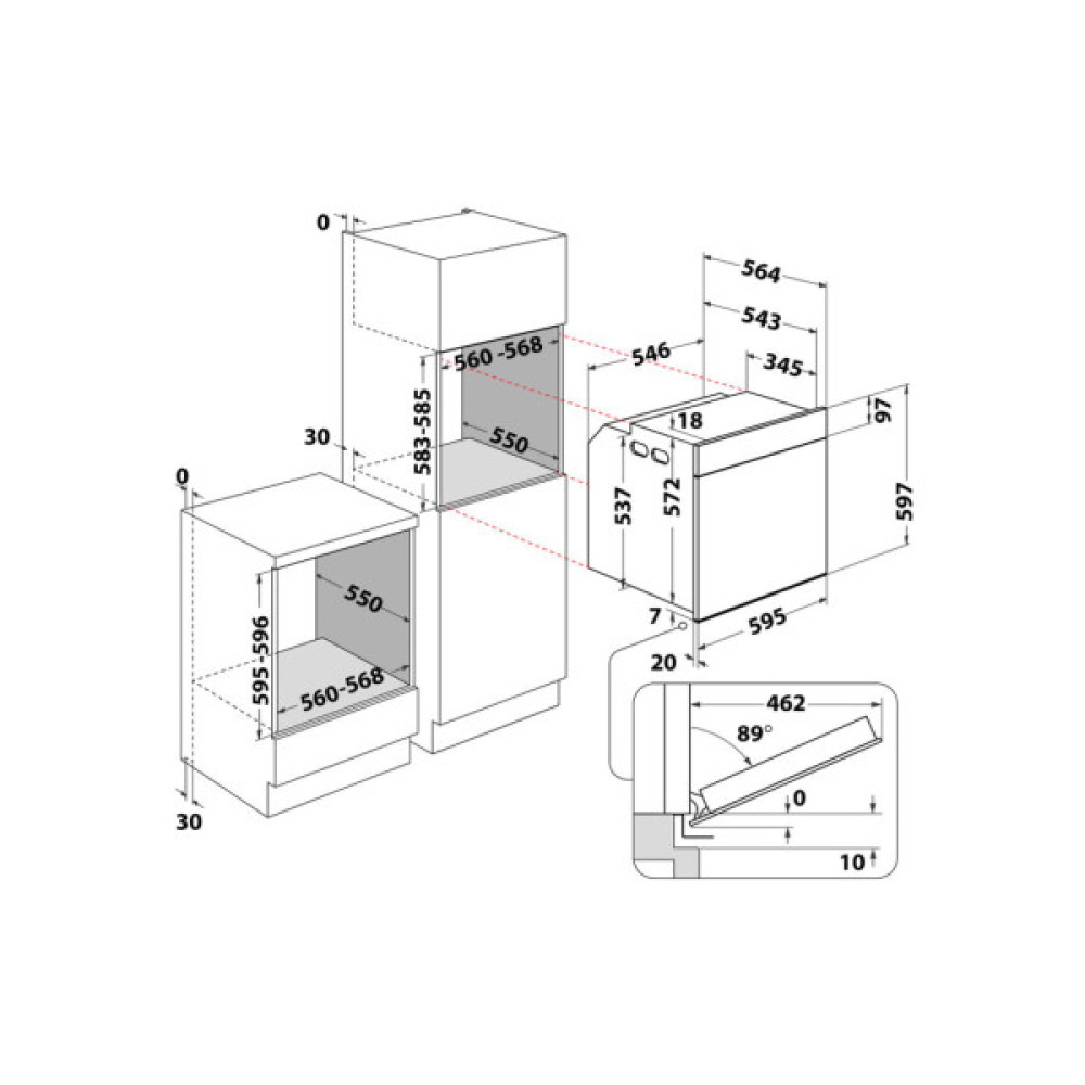 Духова шафа Whirlpool WOI4S8CM1SEA