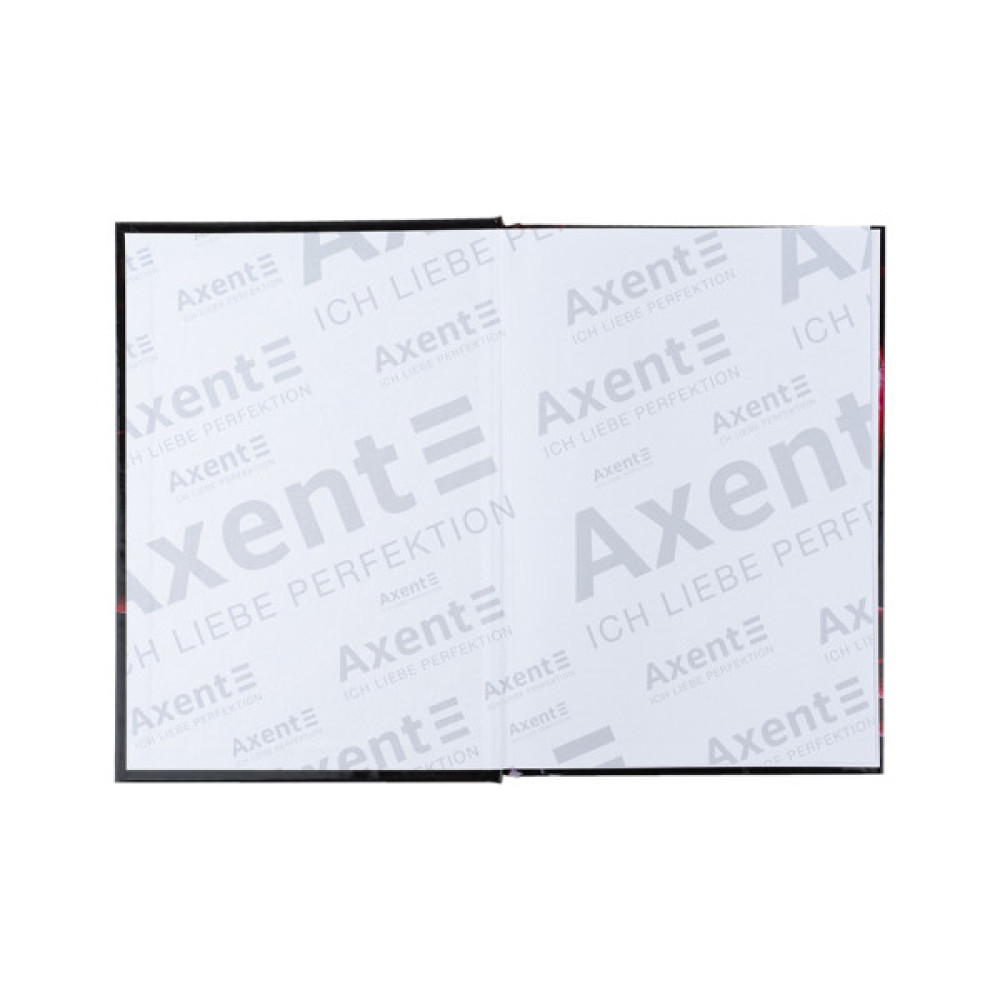 Книга записна Axent Maroon fleur А5, 96 аркушів, клітинка, тверда обкладинка (8459-1-A)