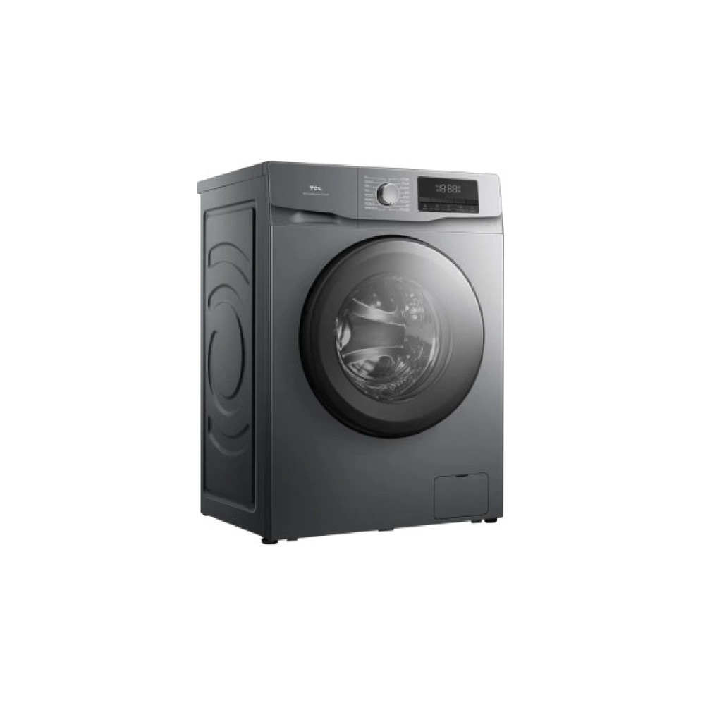 Пральна машина TCL фронтальна, 10кг, 1400, A+++, 62см, дисплей, пара, інвертор, сірий
