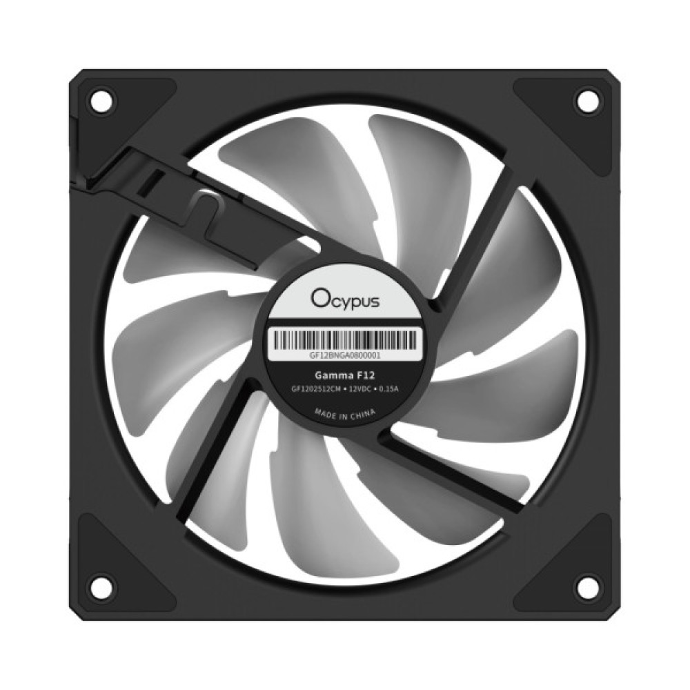 Кулер до корпусу OCYPUS GAMMA F12 BK ARGB REVERSE BLADE (GAMMA-F12-BK1AM01X-GL)