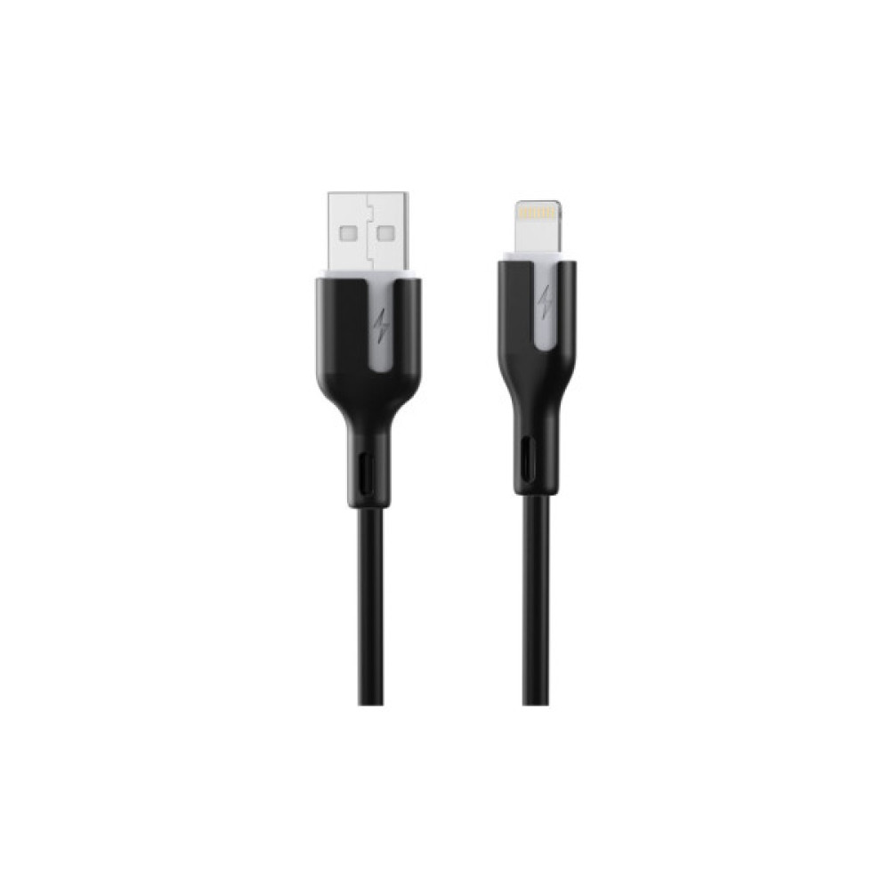 Дата кабель USB 2.0 AM to Lightning 1.0m 2.4A black Choetech (XAL-0003-BK-V2)