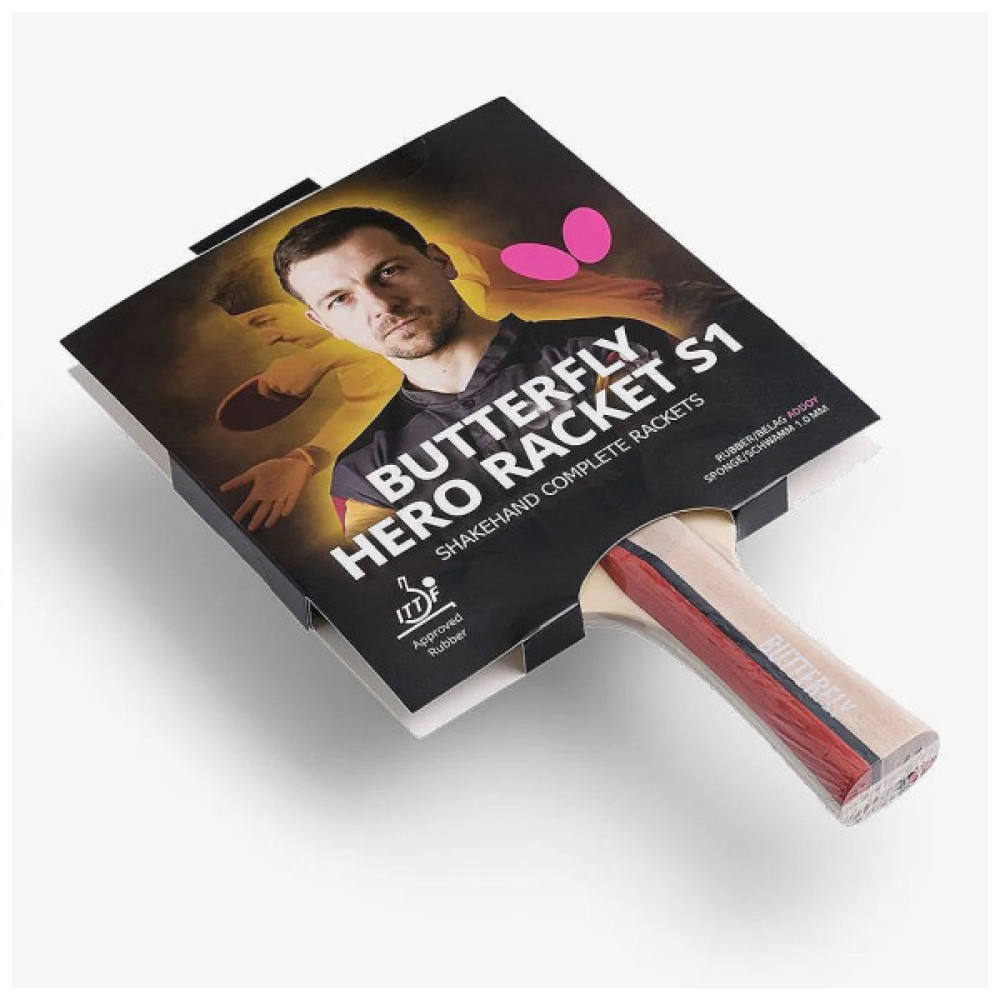 Ракетка для настільного тенісу Butterfly HERO Racket S1 Timo Boll (6251710002) (932284)