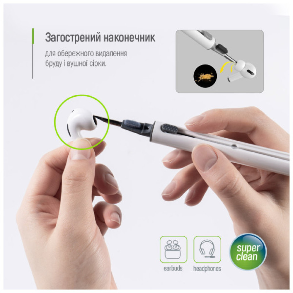 Універсальний чистячий набір ColorWay Cleaning Pen, for Earphones, 3 in 1 (CW-1131)