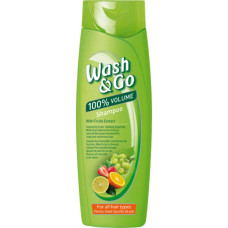 Шампунь Wash&Go з екстрактами фруктів для всіх типів волосся 360 мл (8008970056777) Шампунь Wash&Go з екстрактами фруктів для всіх типів волосся 360 мл (8008970056777)